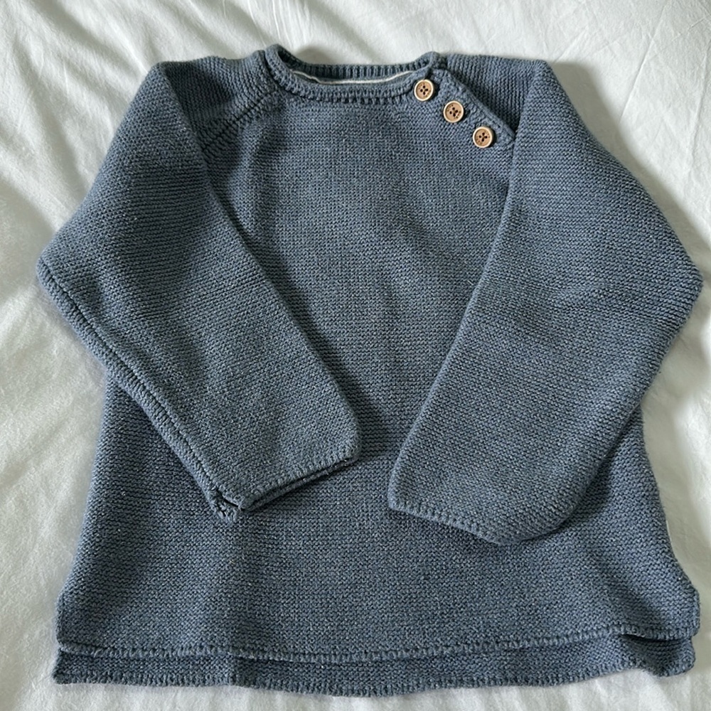 Zara Blue Knit - 3/4T